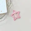 Grampo de Cabelo Estrela com Glitter Dopamina Y2K Presilha Lateral para Franja Feminina Presilha BB Estrela de Cinco Pontas Infantil Adorável Acessório de Cabelo