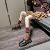 Enlace de Pedido del Cliente 2025 Otoño Nuevos Zapatos Planos de Cuero con Suela Gruesa Básicos JK Tallas Grandes para Mujer 41-43