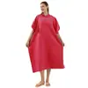 Poncho de Secado Rápido, Terciopelo de Doble Cara, Suave y Absorbente, Poncho con Capucha, Toalla de Baño, Poncho Cálido para Cambiarse al Aire Libre en la Costa