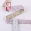 Cinta jacquard floral vintage con flecos de 2.5 cm para textiles del hogar, decoraciones de ventanas, adornos de ropa, accesorios de encaje DIY hechos a mano 3726