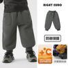 Calça Esportiva Casual Forrada com Fleece para Meninos Calça de Moletom Quente Roupa de Inverno 2026 Nova Roupa Infantil para Outono e Inverno