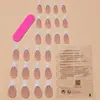 Venta al por mayor de productos para uñas, uñas francesas simples con forma de almendra, piezas para uñas, parches para uñas, piezas para uñas