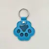 Novo pingente memorial criativo para guardar pelos de pet, porta-cartão de acesso à porta anti-perda, pingente de chaveiro de pata de cachorro
