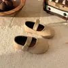 Zapatos de cuero estilo coreano retro para niñas con temática de bosque 2026 primavera y otoño nuevos zapatos de princesa con velcro de suela blanda para niños mayores