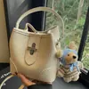 Moda Primaveral 2026 Bolso Elegante Bolso Cubo Bolso Cesta Bolso de Mano Sencillo Bolso Bandolera