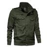 Comercio Exterior Transfronterizo Nueva Chaqueta Casual de Algodón Lavado para Hombre, Estilo Herramienta de Moda Piloto, Talla Grande Holgada para Exterior 9808