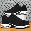 Tenis para Hombre, Zapatos de Malla Transpirable, Zapatos de Running Suaves con Suela de Amortiguación de Aire, Zapatos Versátiles para Hombre de Tejido Fly-Knit, Zapatos Casuales de Talla Grande, Elegantes