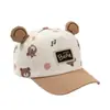 Gorra de Béisbol Adorable con Orejas de Oso para Niños y Niñas, Sombrero de Sol con Protección Solar, Gorra de Visera de Dibujos Animados, Nuevo Estilo Primavera y Verano