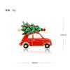 Broche Navideño Transfronterizo Ciervo Muñeco de Nieve Árbol de Navidad Corsage Aleación Diamante Aceite Goteando Broche Navideño Broche