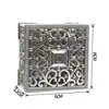 Caja Cuadrada Chapada en Oro y Plata Europea con Recorte de Plástico para Dulces Caja de Dulces para Bodas Festival Souvenir Regalo de Agradecimiento Caja de Dulces para Bodas al por Mayor