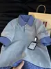 Camisa Polo de Falso Dos Piezas con Parches de Cuadros para Hombre, Camiseta Casual Holgada de Manga Corta para Verano, Venta al por Mayor de Fábrica