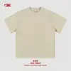 Camiseta Básica Pesada para Hombre de Algodón 100% 305g, Marca de Moda Camiseta Holgada Estilo Americano, Color Sólido Manga Corta para Adolescentes.