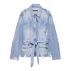 Para Aliexpress Popular Exportación Transfronteriza Estilo Europeo y Americano Chaqueta Vaquera Versátil Casual para Mujer Chaqueta
