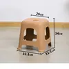 Banqueta de plástico para uso doméstico, empilhável, espessa, moderna, simples, elegante, adequada para mesas de jantar, confortável para sentar por longos períodos