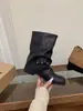 Primer Encuentro Ji Chun Gen Botas Negras Martin Botas para Mujer 2026 Nuevas Botas para Pantalones de Motocicleta de Primavera y Otoño Botas de Media Pantorrilla