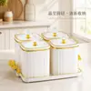 Potes Herméticos Grãos Armazenamento de Cozinha Plástico Transparente de Grau Alimentício Potes Caixas Macarrão Produtos Secos Potes para Armazenamento de Chá