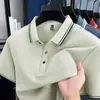 Camisa Polo de Manga Corta Douyin para Hombre, Casual de Negocios para Verano, Camiseta Transpirable de Algodón Puro para Jóvenes y Adultos