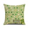 Calle. Cojín Decorativo para Sofá del Día de San Patricio, Funda de Cojín con Estampado de Cuadros Simple y Versátil, Cojín para Cabecera de Poliéster