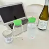 Vaso con pajilla para bebida fría tipo Ins, estilo fresco, con diseño de estrellas, vaso para beber para uso doméstico, vaso de vidrio para té de frutas de gran capacidad