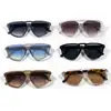 Novos Óculos de Sol Fashion Transfronteiriços com Ponte Dupla para Mulheres, Óculos de Sol Quadrados Estilo Retro Tendência para Homens e Mulheres