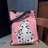 Bolso Ins de Gran Capacidad Casual Combinable Bolso Tejido Explosivo Portátil Bolso de Hombro Moderno para Mujer Estilo Coreano de Dibujos Animados Artístico