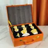 Tendencia de Moda Creativa Transfronteriza Set de Té Kung Fu de 8 Piezas Sol Taza de Feria Tapa Tazón Taza de Té Estilo Chino Regalo para el Hogar