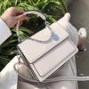 Bolsa Pequena Texturizada para Mulheres 2020 Nova Moda Simples Bolsa Quadrada Pequena Estilo K Versátil Bolsa Transversal de Corrente Texturizada Moderna