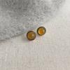 Retro Maillard brincos âmbar para as mulheres estilo de Hong Kong elegante marrom gota brincos de óleo moda brincos de alta qualidade atacado