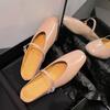 En stock ~ Sandalias francesas Zapatos de mujer para uso exterior Primavera y verano 2025 Nuevas pantuflas Mary Jane de un solo pedal