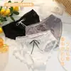 Novo estilo japonês renda meninas 'underwear menos mulheres estudantes cintura média fina sem traços transparente cuecas sexy