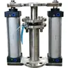 Estação de Bomba Hidráulica Extensor Pneumático de Aço Inoxidável Curso de 25-700mm Dispositivo de Detecção de Medidor de Água Tipo Manga de Empurrar Externa