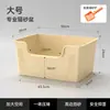 Caixa de areia para gatos extra grande, vaso sanitário para gatos anti-respingo, à prova de odores, bandeja de areia para gatos aberta enorme, companheiro de areia para gatos