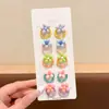 Diademas de Colores para Niñas Cuerdas para el Cabello de Macaron Corazón Flor Niña Soportes para Coletas de Bebé Alta Elasticidad No Lastiman el Cabello Gomas