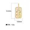 TikTok Colgante Explosivo de Cobre Microincrustado Nuevos Accesorios DIY Joker de Moda 26 Letras Elegantes Accesorios de Malla Sin Cadena