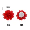 Direto da fábrica 7CM flor de chifon feita à mão acessórios para touca de roupa infantil acessórios para roupa de banho sapatos e chapéus acessórios atacado