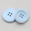 Botões Decorativos de Pelúcia Coloridos de Quatro Furos para Roupas de Exterior de Alta Qualidade com Formato Especial, Suéteres, Botões Simples e Versáteis de Resina