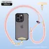 Cordón para Teléfono de Cuello Portátil Cruzado de 8 mm Hebilla Metálica de Alto Grado Ajustable Espaciador Correa para Cámara Anti-Pérdida para Exteriores