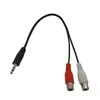 Cable de audio de 3.5 mm uno a dos línea de acoplamiento línea de compartir auriculares 1-dos línea de extensión uno Revolución dos divisor madre