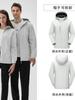 Chaqueta de trabajo con logotipo personalizado, impermeable, desmontable, tres en uno, para otoño.