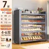 Gabinete de almacenamiento multicapa, zapatero metálico a prueba de polvo y humedad, zapatero de entrada multicapa de gran capacidad, zapatero para el hogar