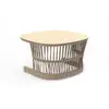 Sofá de Ratán para Exteriores Patio Villa Hotel Casa de Huéspedes Exterior Impermeable Sofá de Ocio Juego de Mesa de Café Venta al por Mayor de Fábrica