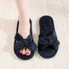Pantuflas de Algodão Temu Shein Transfronteiriças com Laço Ins Pantuflas de Pelúcia para Casa Pantuflas de Algodão Peludas de Interior Atacado