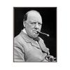 Pintura Decorativa de Puro Churchill Póster Vintage Bodega Bar Arte de Pared Pintura de Celebridad Fumando Puro Arte de Pared Estilo Industrial