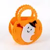 Bolsa de Dulces Infantil de Calabaza de Halloween Bolsa Tote Decorativa del Festival de Fantasmas Cesta de Tela No Tejida Accesorios de Halloween Venta al por Mayor