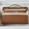Nova Bolsa Semi-Feita à Mão com Linha de Cera de Abelha de Primeira Geração 22cm Camada Superior Couro Bovino Bolsa Moda Ombro Único Transversal