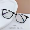 Montura de gafas ultraligera de titanio semibrillante con diseño de libro de equitación rojo para mujer, M8278