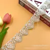 Nuevas lentejuelas accesorios decorativos para ropa estilo étnico red para boda encaje bordado hueso dorado accesorios de encaje 4CM de ancho
