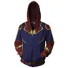 Moletom com Zíper 3D Capitão América Vingadores 4 cosplay Anime Mercadoria Blusa