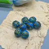Resina Fuguang Resina Coreana Transfronteriza Cuentas de Tierra Vintage con Agujero Pasante Cadena de Teléfono Hecha a Mano DIY Colgante Accesorios para Bolsos Pulsera