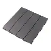 Piso de PVC entrelazado de plástico auto-instalable para balcón, patio, terraza, jardín exterior, ecológico, anticorrosión, piso de plástico de una sola pieza